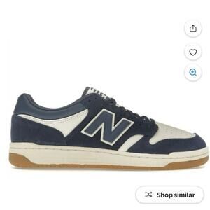 New Balance 480 Navy Linen Shoes in Navy/Linen/Vintage Indigo Women’s SZ 8.5